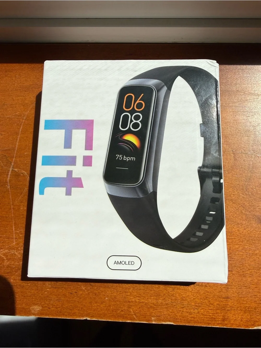 AMOLED Smart Fitness Tracker Band - Black. NEW